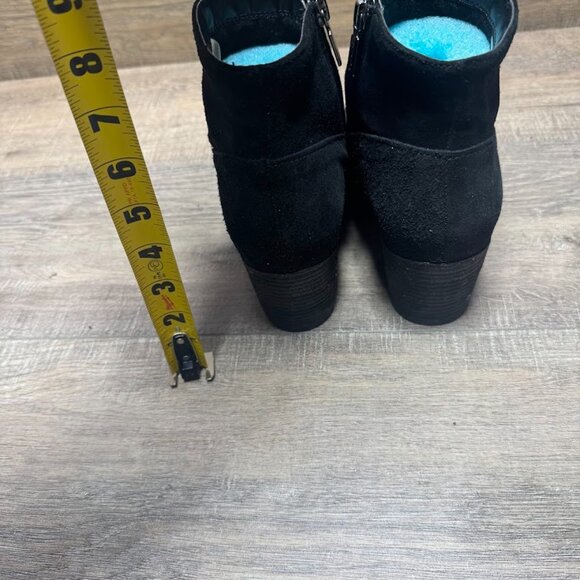 Blondo Black Suede Waterproof Ankle Boots Women's Size 10 - Picture 3 of 7